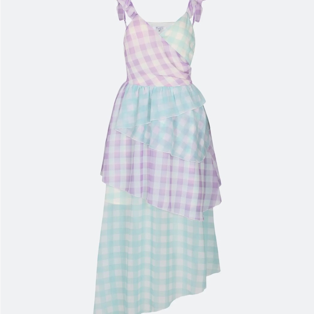 Alessia Gingham Midi Dress- Multi Bellevue The label. SPRING/Summer Dress